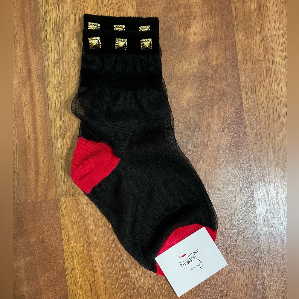 Christian Louboutin Studded Hose Socks